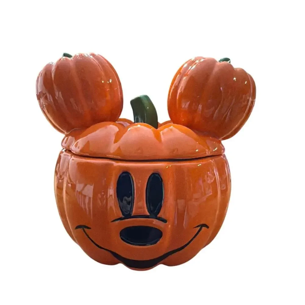 Bioworld Disney Mickey Mouse Pumpkin Jack-O-Lantern Sculpted Bowl - New